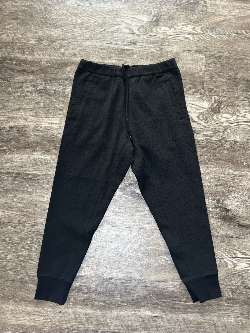 James Perse Women’s  Tech Joggers Size 1 Black Wool Blend Drawstring Pants